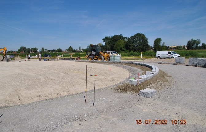 Gewerbegebiet Brucklach Straßenbau 2