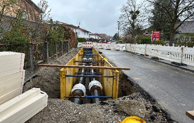 Ausbau der Austraße Versorgungsleitungsbau 1