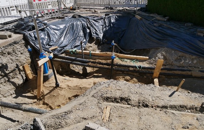 Ausbau der Austraße Versorgungsleitungsbau 3