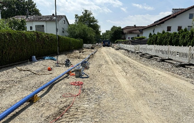 Ausbau der Austraße Versorgungsleitungsbau 4