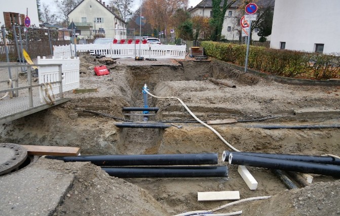 Gabelsbergerstraße Versorgungsleitungsbau 2